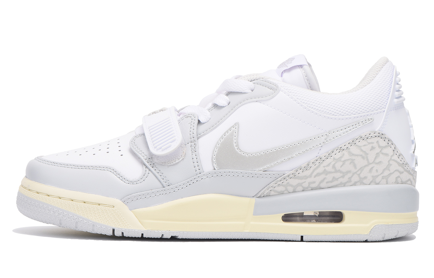 Jordan Legacy 312 Cushioning Slip Resistant Abrasion Resistant Low top Vintage Basketball Shoes Women’s Silver Gray