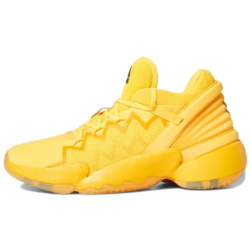 Adidas D.O.N. Issue #2 Fashionable and comfortable mesh synthetic leather non-slip mid-cut basketball shoes for men and women, yellow and black