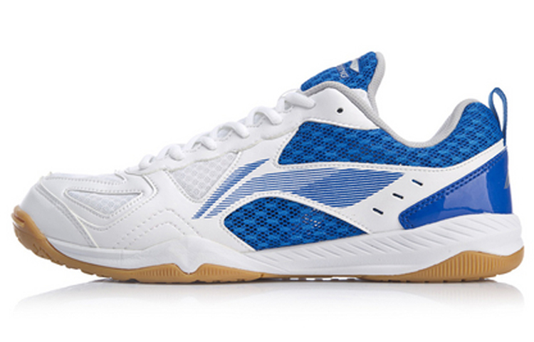 LINING Men’s Table Tennis Training Shoes — White/Blue