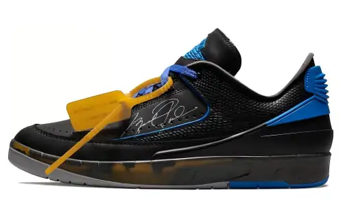 OFF-WHITE X Jordan Air Jordan 2 Retro Low Black And Varsity Royal