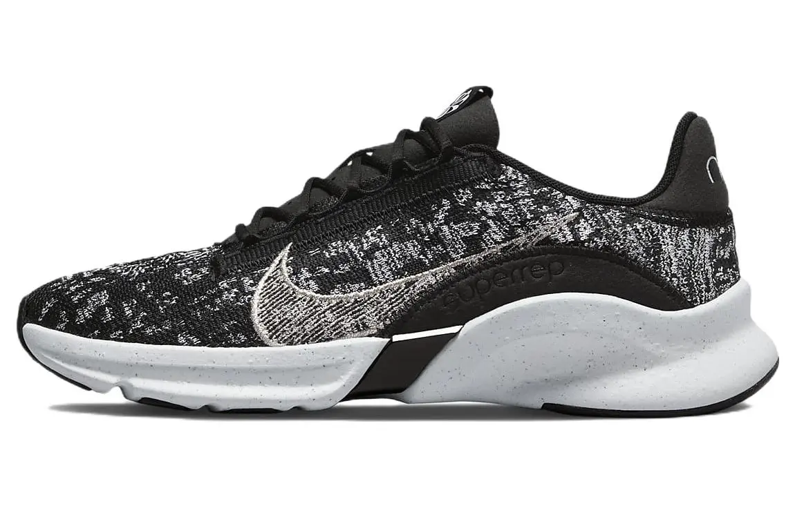 Nike SuperRep Go 3 Flyknit Next Nature Black Metallic Silver Women's