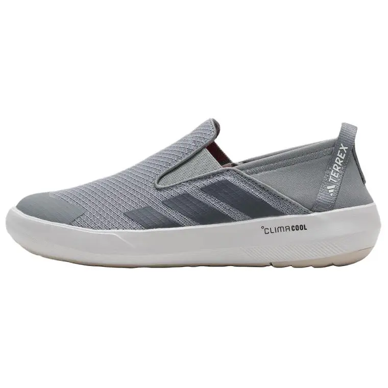 Adidas Terrex Boat Slip Resistant Abrasion Resistant Low top Hiking Shoes Unisex Gray