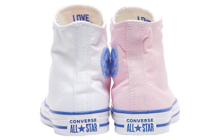 Женские кеды Converse Chuck Taylor All Star (розово-белые) — Розовый / белый — фото 4
