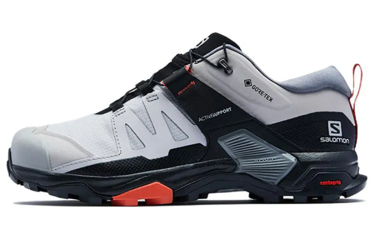 SALOMON X Ultra 4 Comfortable Cushioning Abrasion Resistant Breathable Low top Outdoor Shoes Women's Alloy Gray