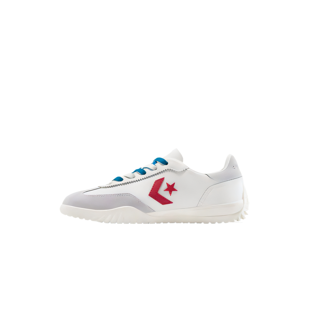 Converse Run Star Trainer Leather Cushioning, Wear Resistant Low top Training Shoes Unisex White Blue Red