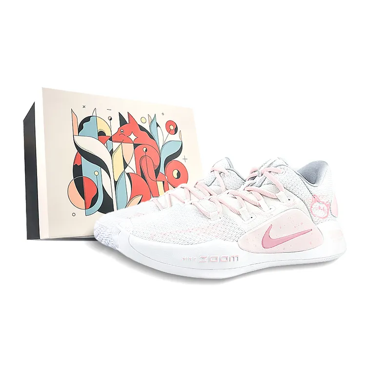 Nike Hyperdunk X Slip Resistant, Abrasion Resistant, Breathable, Lightweight Low top Basketball Shoes Men's Pink White