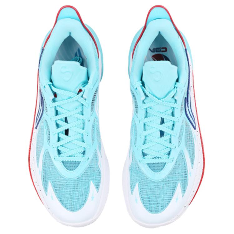 Li Ning SONIC 12 Cushioning, Wear Resistant Low top Basketball Shoes Men’s Blue White