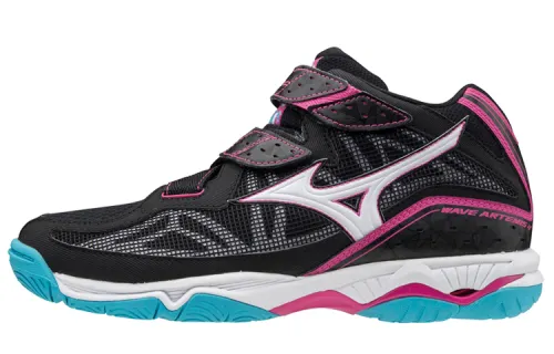 Mizuno Wave Artemis 4 Mid 'Black White Blue' Women's