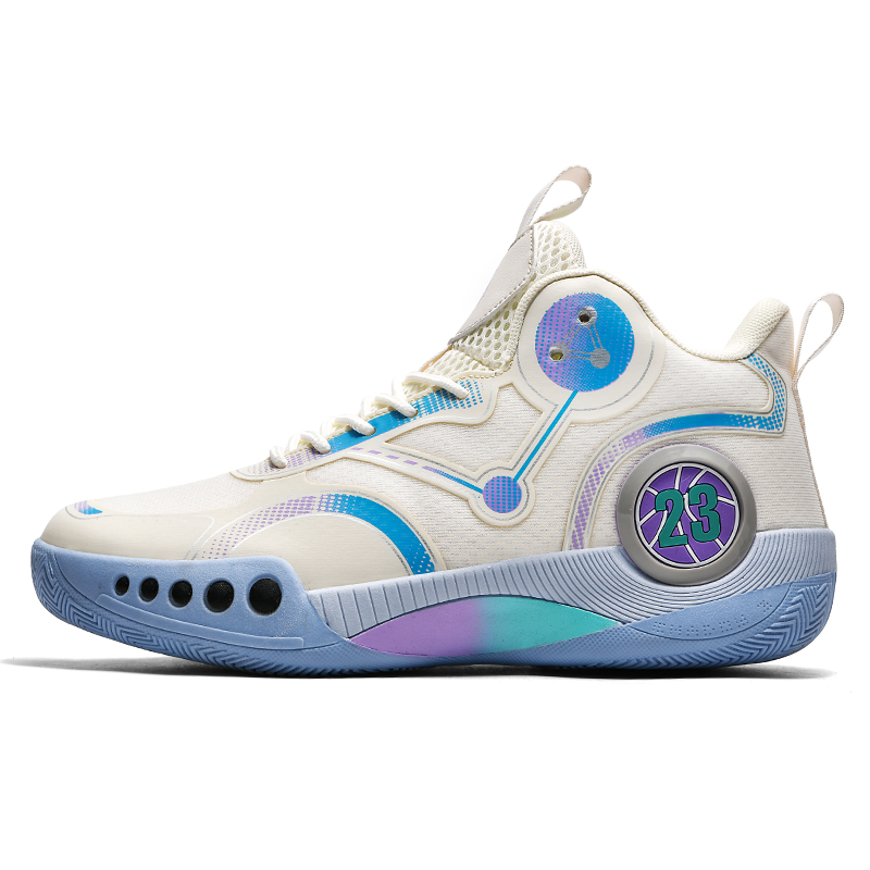 GQWE Fabric Slip Resistant, Abrasion Resistant, Breathable High top Basketball Shoes Unisex