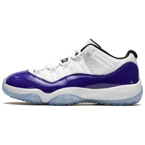 JORDAN 11 CMFT Low White/Black-Field Purple GS