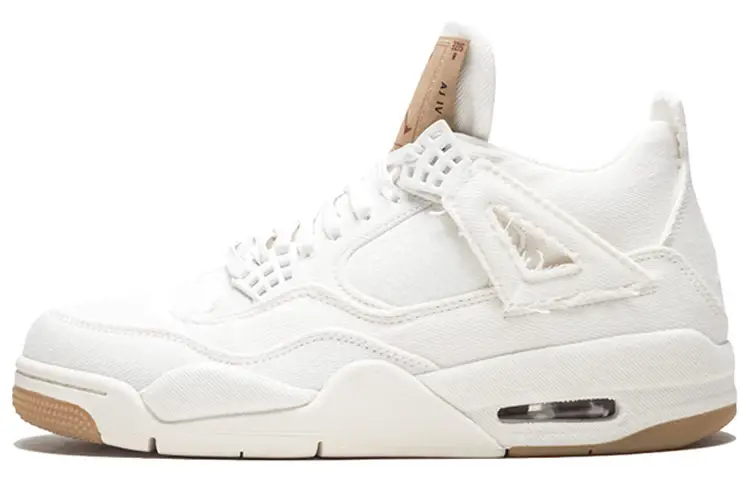 Jordan 4 Retro Levi's White Blank Tag