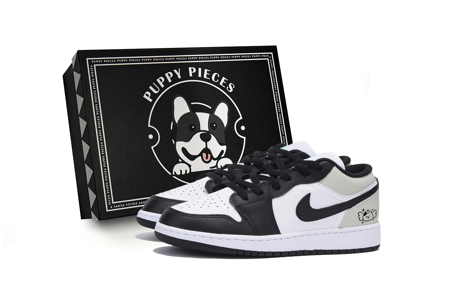 Jordan Air Jordan 1 Vintage Basketball Shoes Men’s Low Top Black Gray