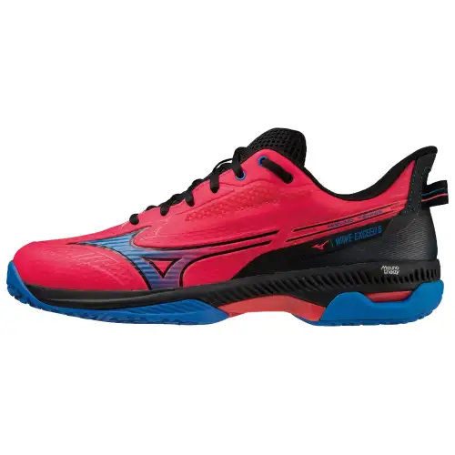 Mizuno Wave Exceed 5 OC Cushioning Slip Resistant Abrasion Resistant Low top Tennis Shoes Men's Red Blue Black