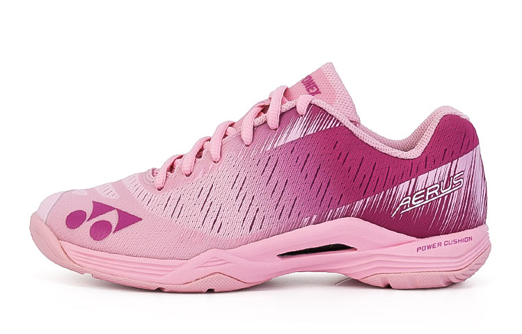 YONEX Yonex Power Cushion/Power Cushion Series AERUS Z Fabric Synthetic Leather Gradient Color Round Toe Comfortable Low-top Badminton Shoes Uniform for Men and Women Pink
