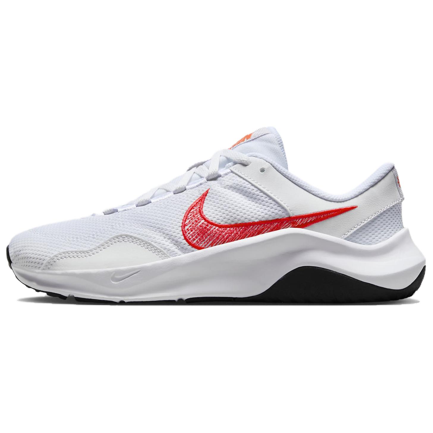 Nike Legend Essential 3 Next Nature Comfortable Slip Resistant Low top Training Shoes Women's White Red