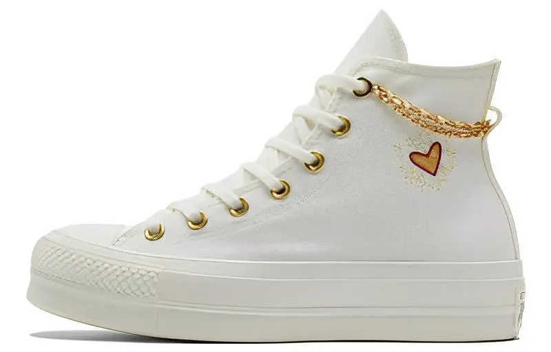 Converse Chuck Taylor All Star Platform Gold Chain Thriftshop Yellow Women's
