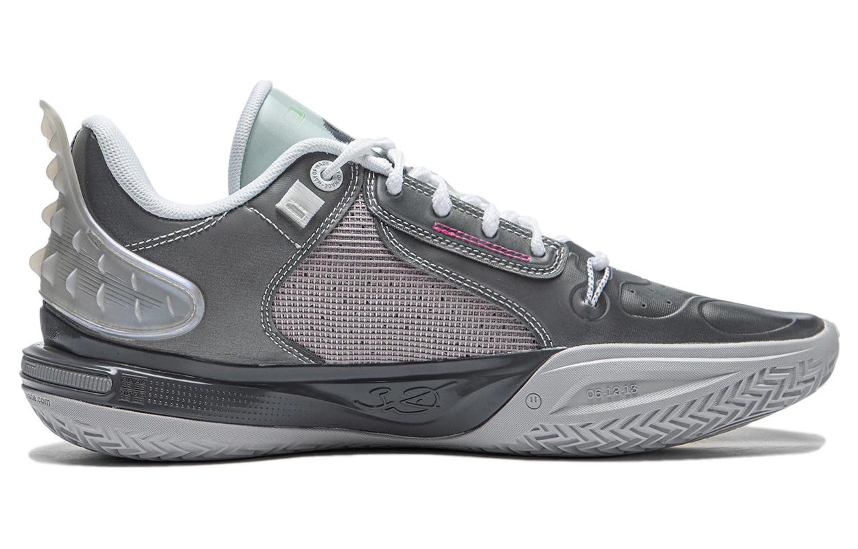 Li Ning All City 11 Sports Cushioning Low top Basketball Shoes Unisex Gray
