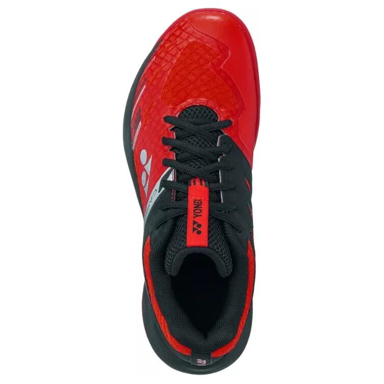 YONEX POWER CUSHION CASCADE ACCEL Slip Resistant Abrasion Resistant Low top Badminton Shoes Unisex Red Black