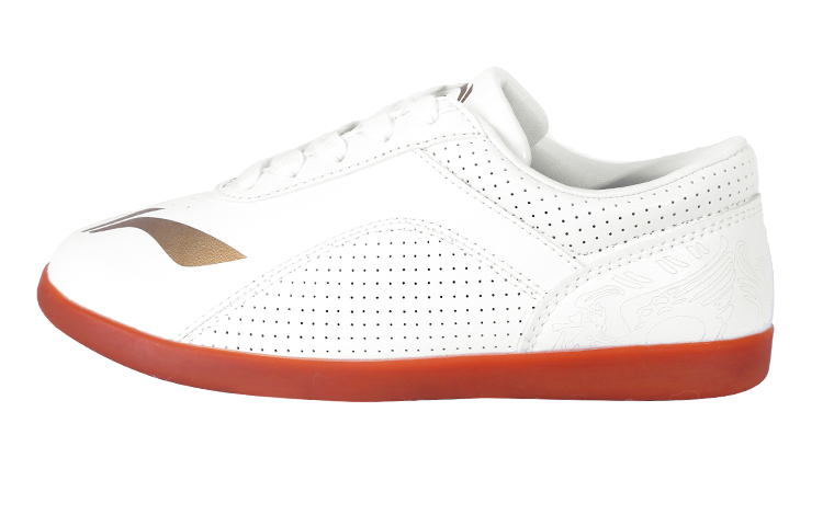 Li Ning Tai Chi Slip Resistant, Abrasion Resistant, Breathable Low top Training Shoes Unisex White Yellow