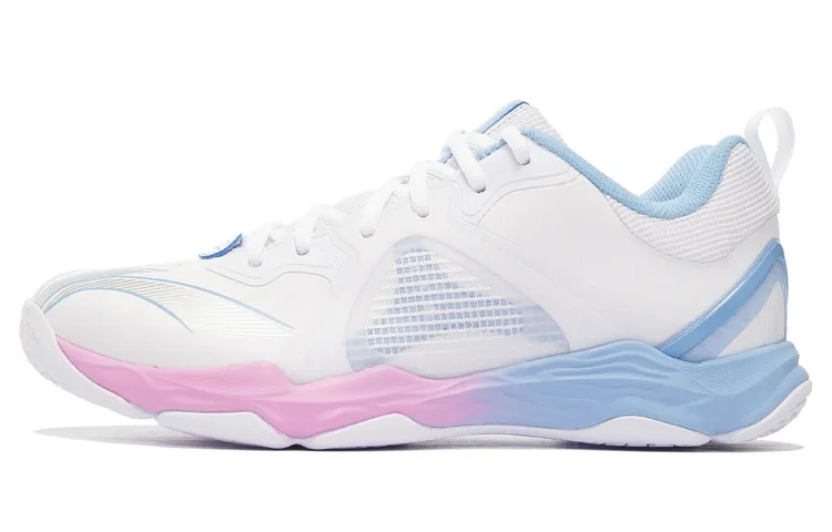 Li Ning Ranger6 LITE Textile, Synthetic Leather Low top Badminton Shoes Unisex Standard White