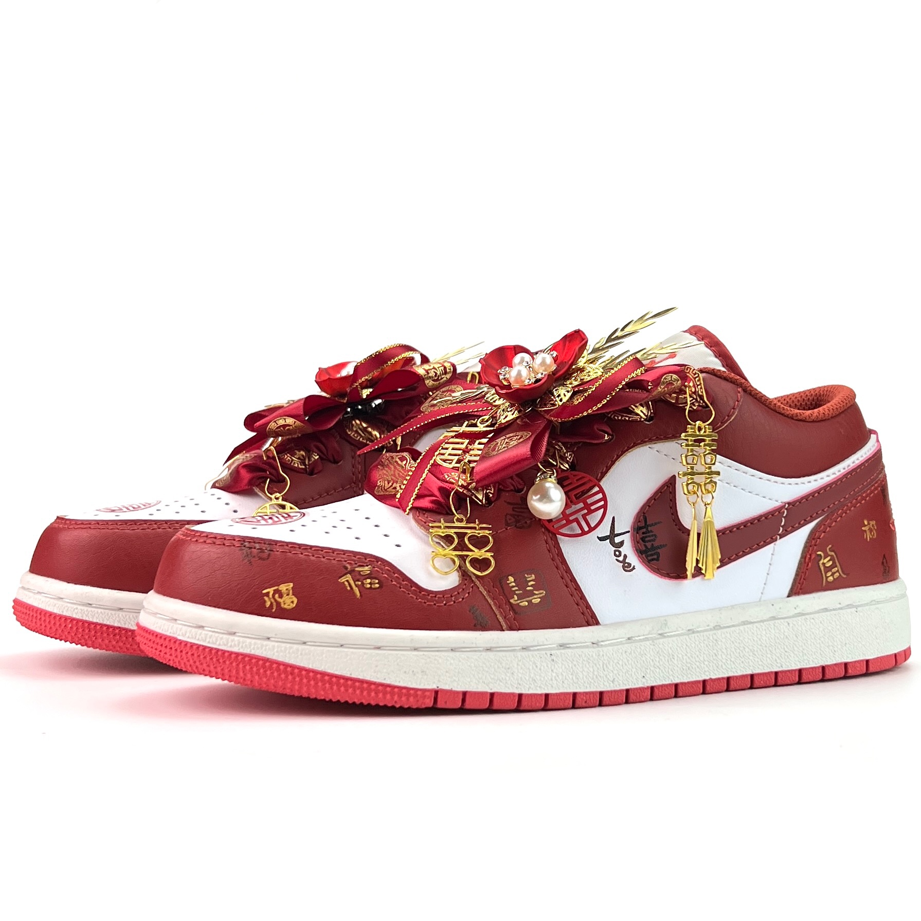 Jordan Air Jordan 1 Vintage Basketball Shoes Unisex Low Top White