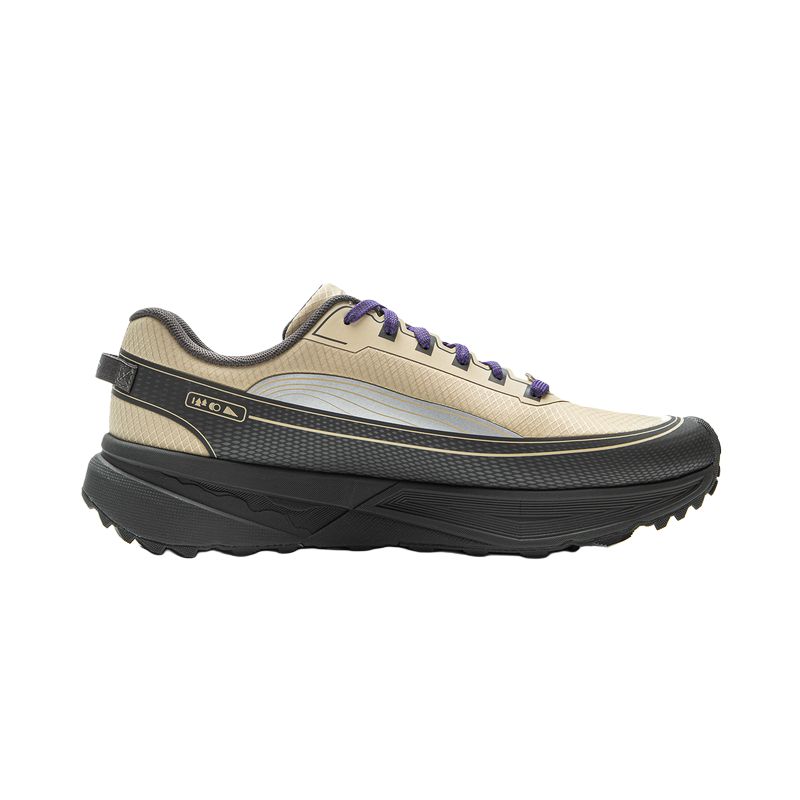 Li Ning Outdoor CF Tracing, Hiking Scenery TPU Low top Hiking Shoes Unisex Plain Khaki Obsidian Gray