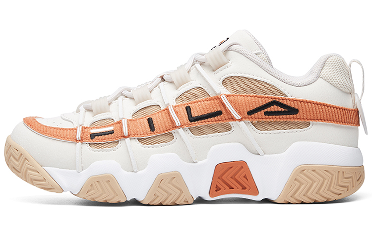 FILA FUSION BUSTER Puffy Shoes Cushioning Abrasion Resistant Breathable Low top Vintage Basketball Shoes Women's