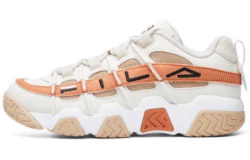 FILA FUSION BUSTER Puffy Shoes Cushioning Abrasion Resistant Breathable Low top Vintage Basketball Shoes Women's
