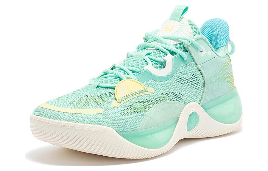 361° AG LVL UP 1 SE Mojito Slip Resistant Cushioning High top Basketball Shoes Men’s Green White