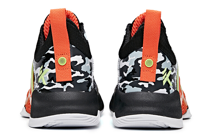 Anta Mountain 1 Slip Resistant Abrasion Resistant Low top Basketball Shoes Men’s Black White Orange