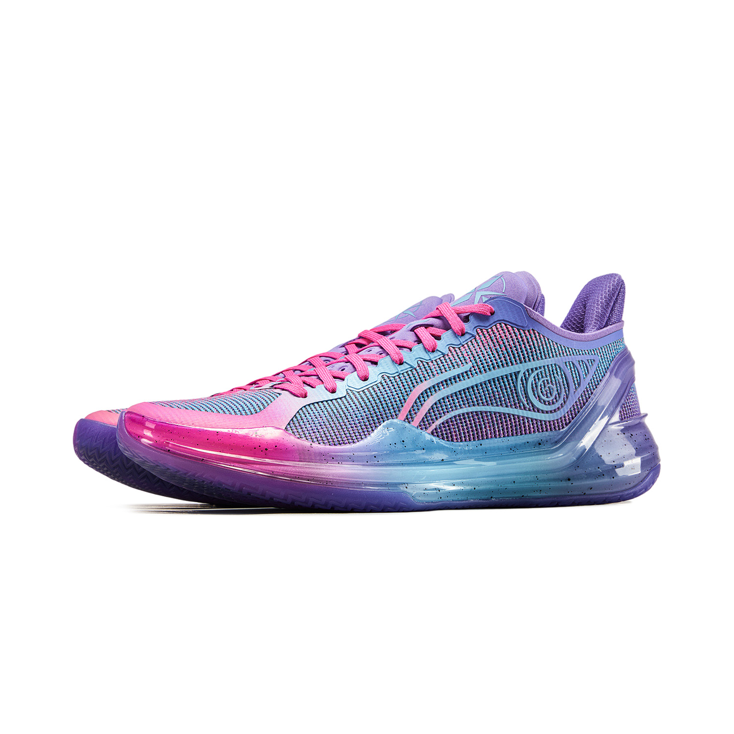Li Ning Liren 4 V2 Cushioning Slip Resistant Support Lightweight Rebound Low top Basketball Shoes Men’s Blue Purple