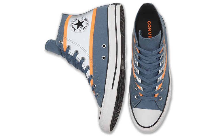 Кеды Converse Chuck Taylor All Star (серый / синий) — фото 4