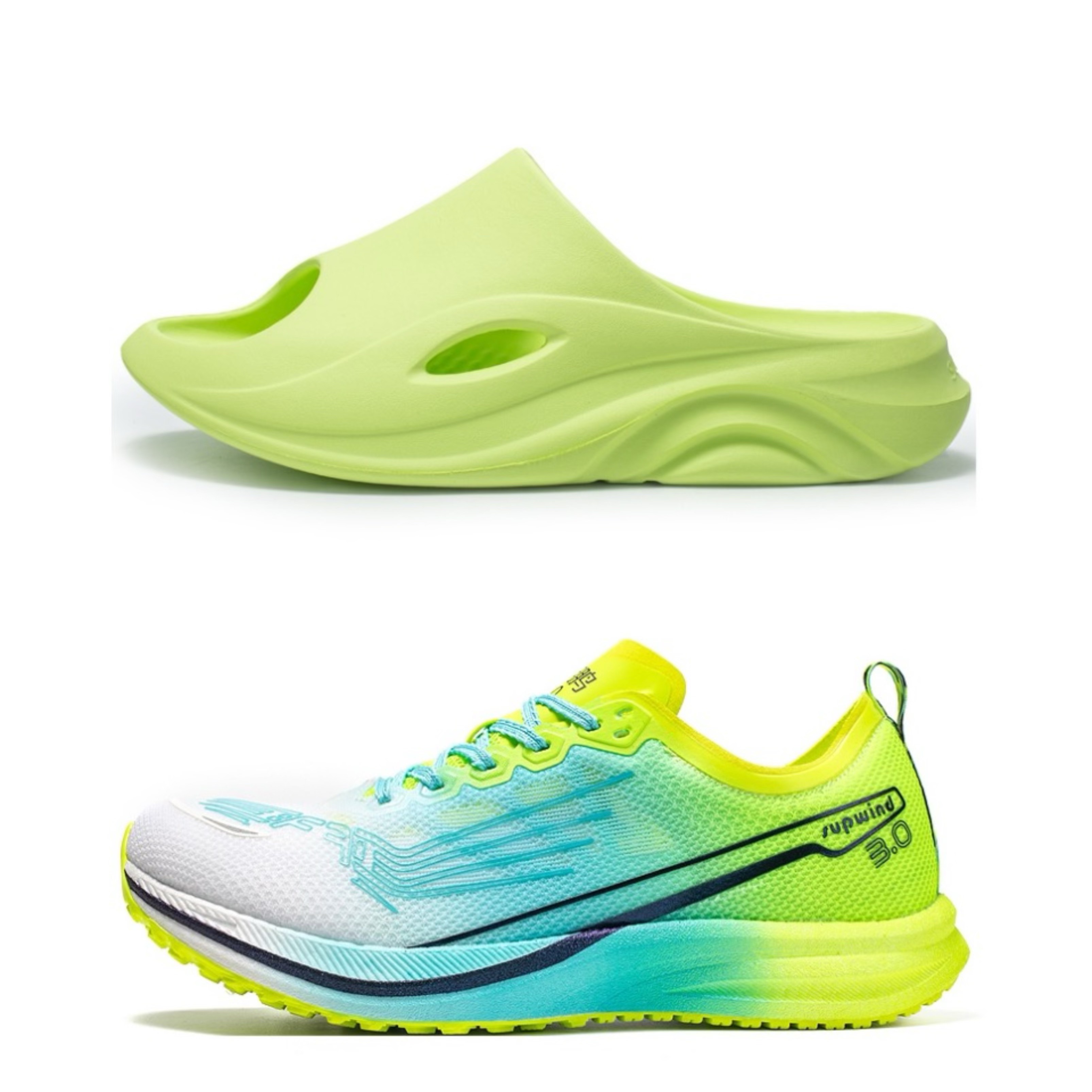 WUPWIND Training Shoes Unisex Low Top Blue Green