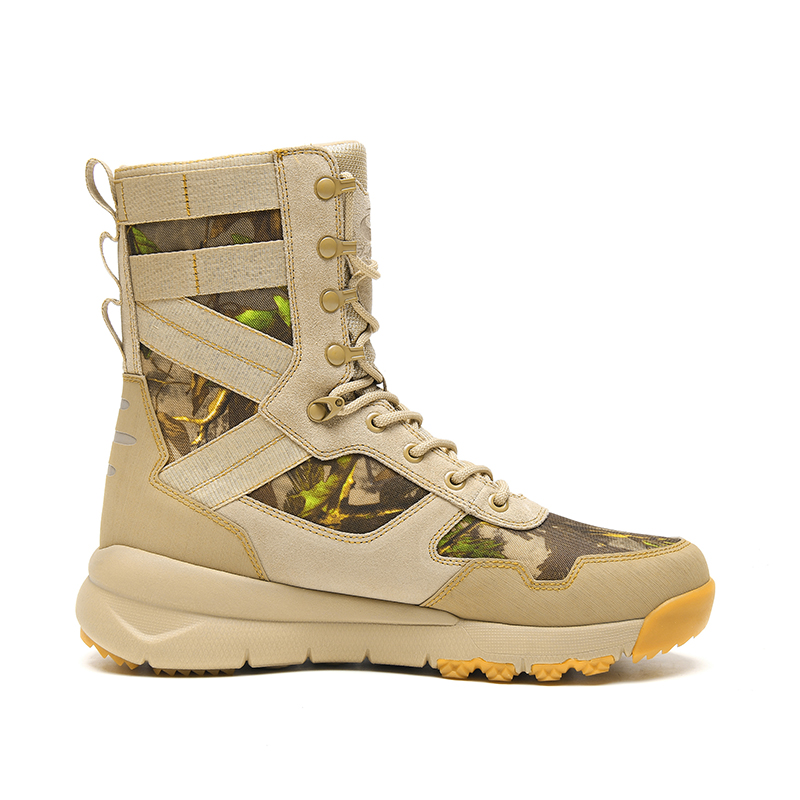 GLUNA Mountaineering & Hiking Shoes Unisex High Top Camouflage