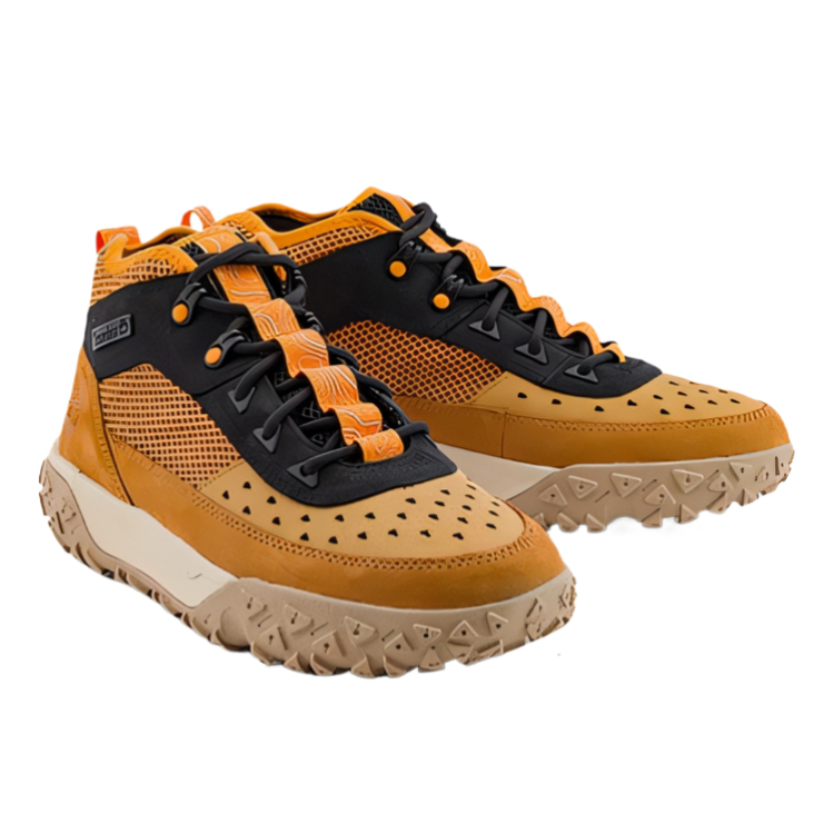 Timberland Motion 6 Textile, Leather Breathable Traction Low top Hiking Shoes Men’s Orange Yellow