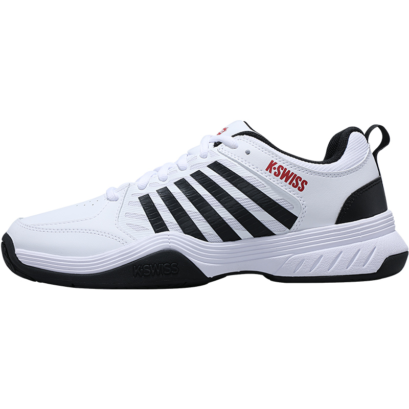 K·SWISS Cushioning Abrasion Resistant Low top Tennis Shoes Men’s White Black