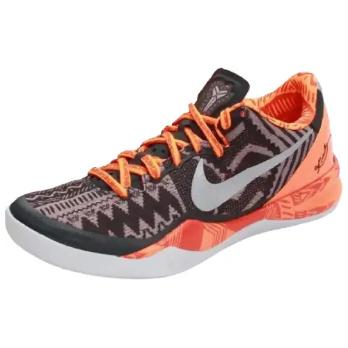 Nike Kobe 8 versatile and comfortable basketball shoes for men and women, black and orange