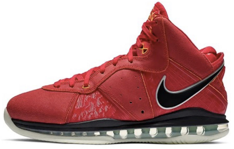 Мужские кроссовки Nike Lebron 18 EP Lebron 8 QS (зеленый / красный) — Зелёный / красный — фото 8