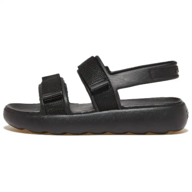 FILA Drifter Beach Sandals Unisex Black Korean Style