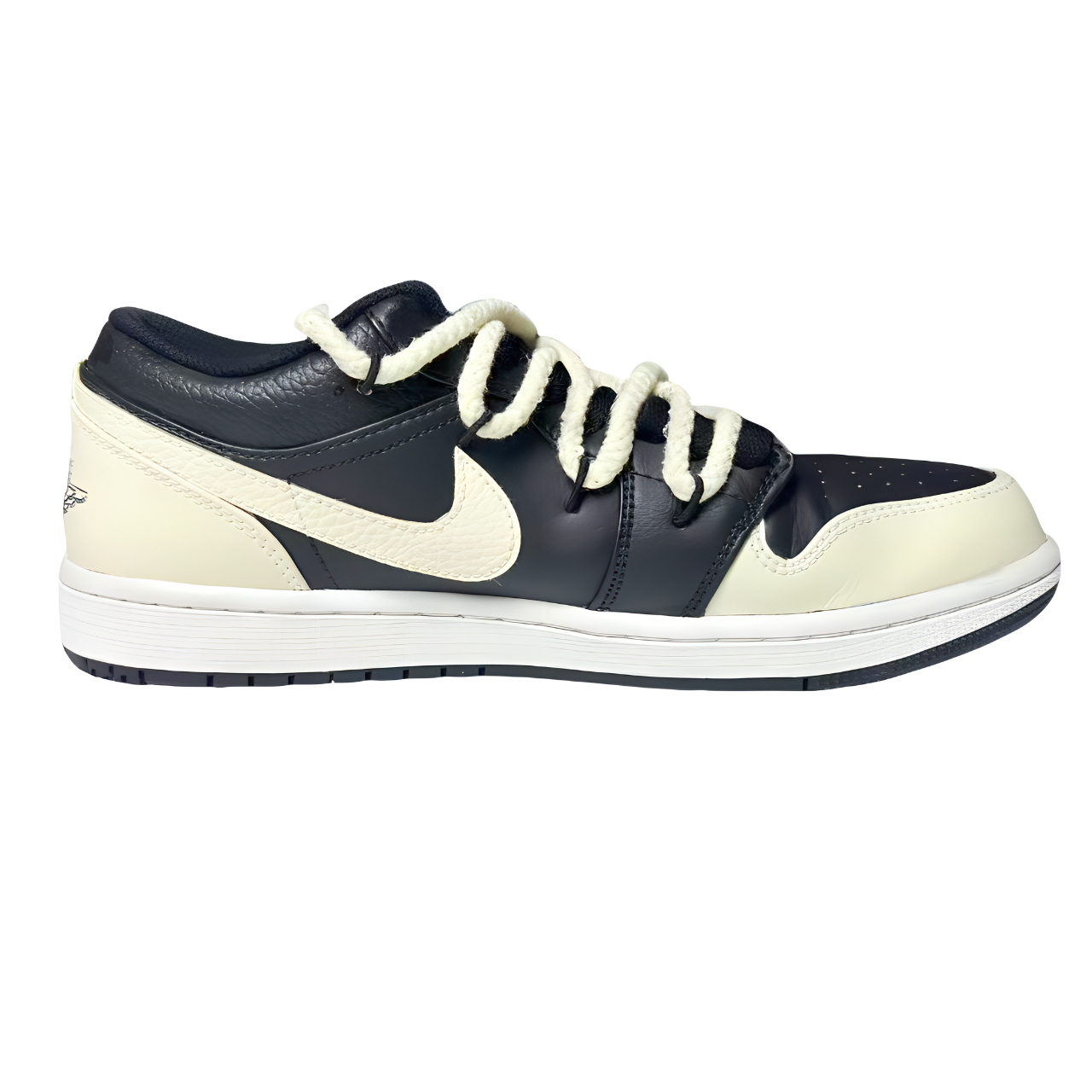 Jordan Air Jordan 1 Vintage Basketball Shoes Unisex Low Top Ivory