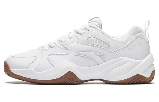 Anta Slip Resistant Abrasion Resistant Low top Tennis Shoes Men's White