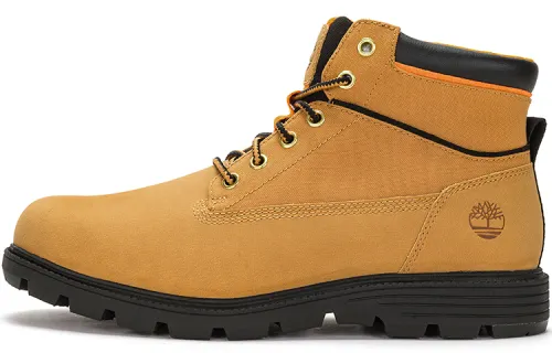 Timberland Textile, Synthetic Leather Comfortable Slip Resistant Abrasion Resistant High top Outdoor Shoes Men's