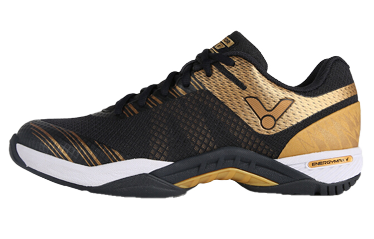 VICTOR Slip Resistant, Abrasion Resistant, Breathable Low top Badminton Shoes Unisex Black