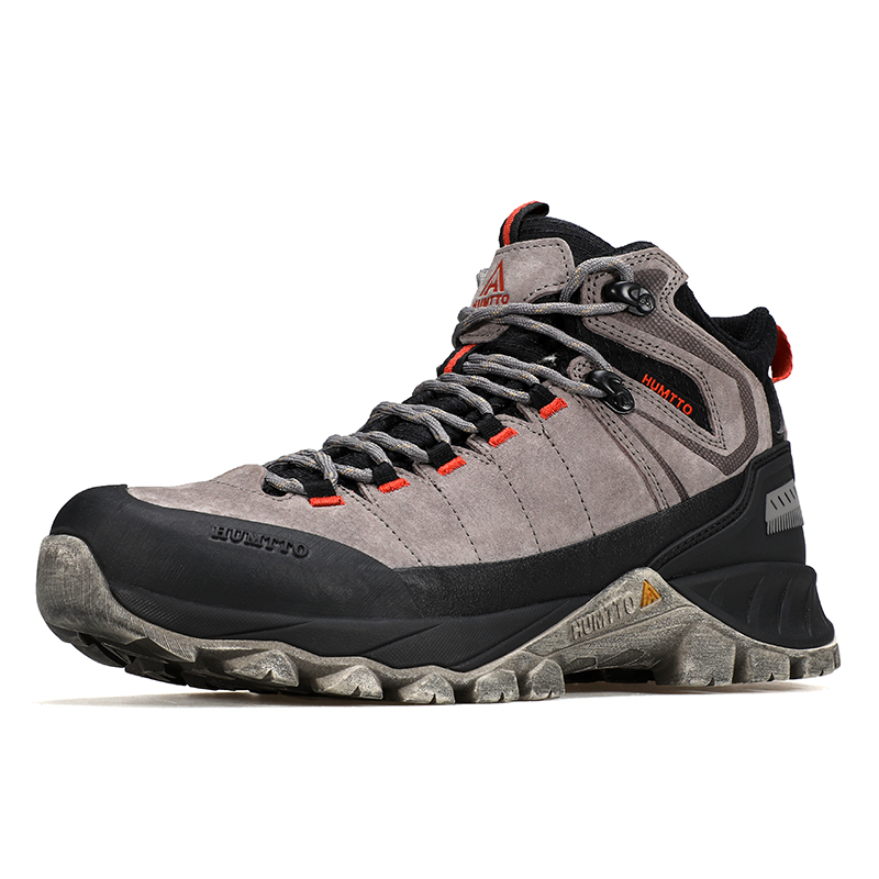 HUMTTO Cushioning Slip Resistant Abrasion Resistant High top Hiking Shoes Men’s