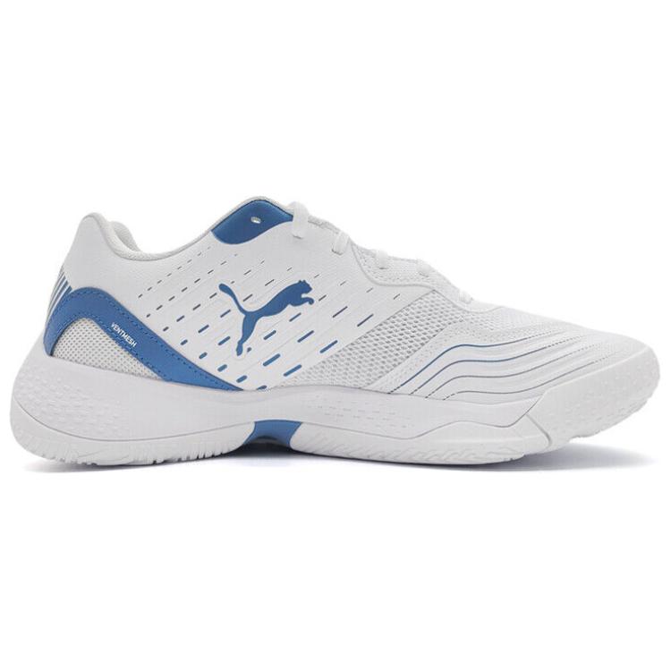 PUMA Solarflash 3 Low top Badminton Shoes Unisex White Blue