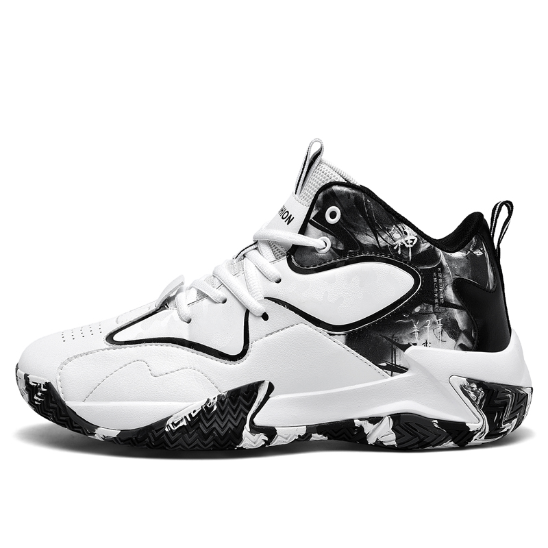 BIANSULONG Cushioning Slip Resistant Abrasion Resistant High top Basketball Shoes Unisex