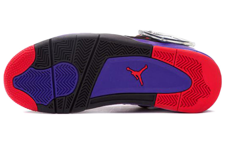 Мужские кроссовки Jordan Air Jordan 4 retro raptors nrg (разноцветные) — Фиолетовый — фото 6