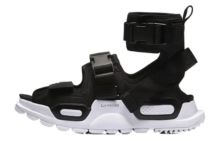Li Ning Rekindled Beach Sandals Men's Black