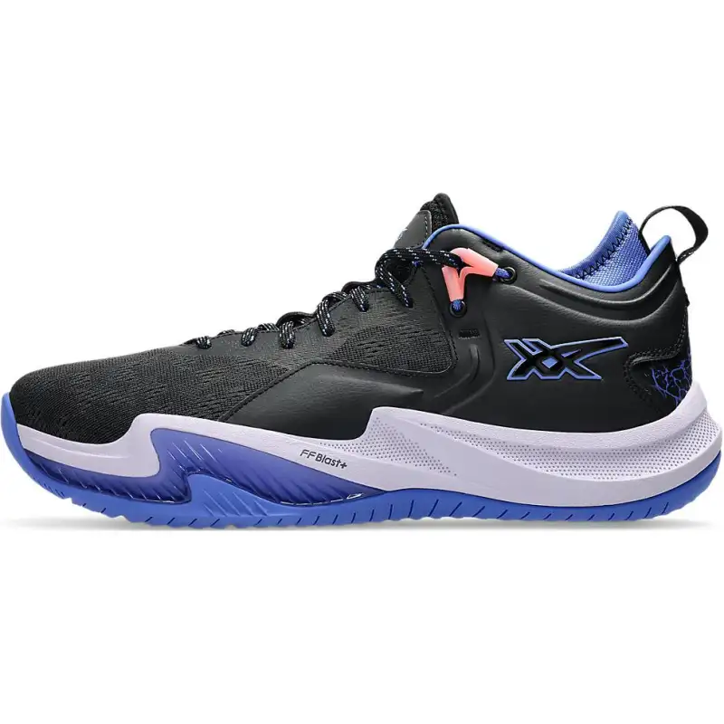 ASICS Nova Surge 2 Abrasion Resistant Low top Basketball Shoes Unisex Black Blue