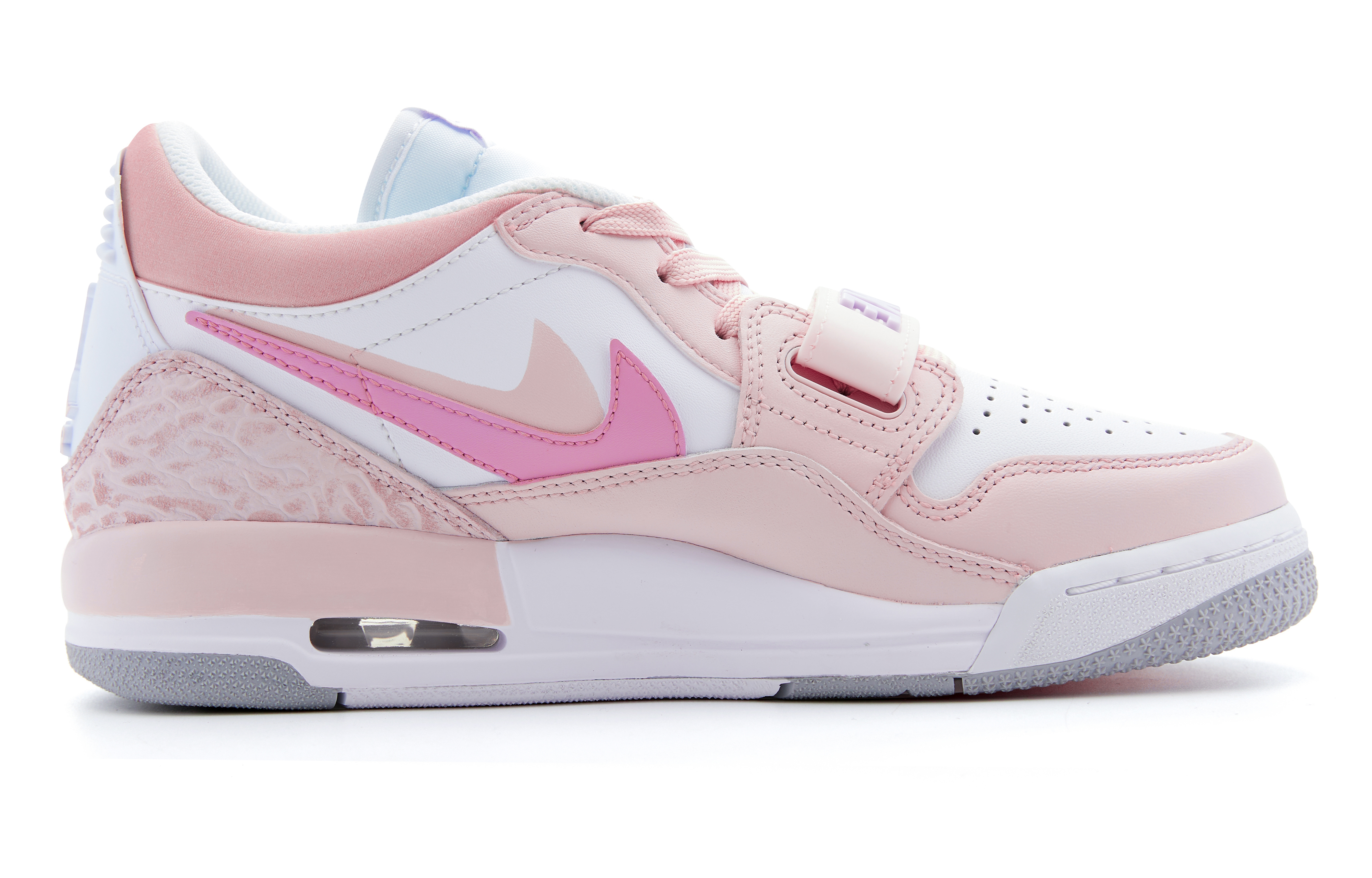 Jordan Legacy 312 Slip Resistant Abrasion Resistant Low top Vintage Basketball Shoes GS Pink White